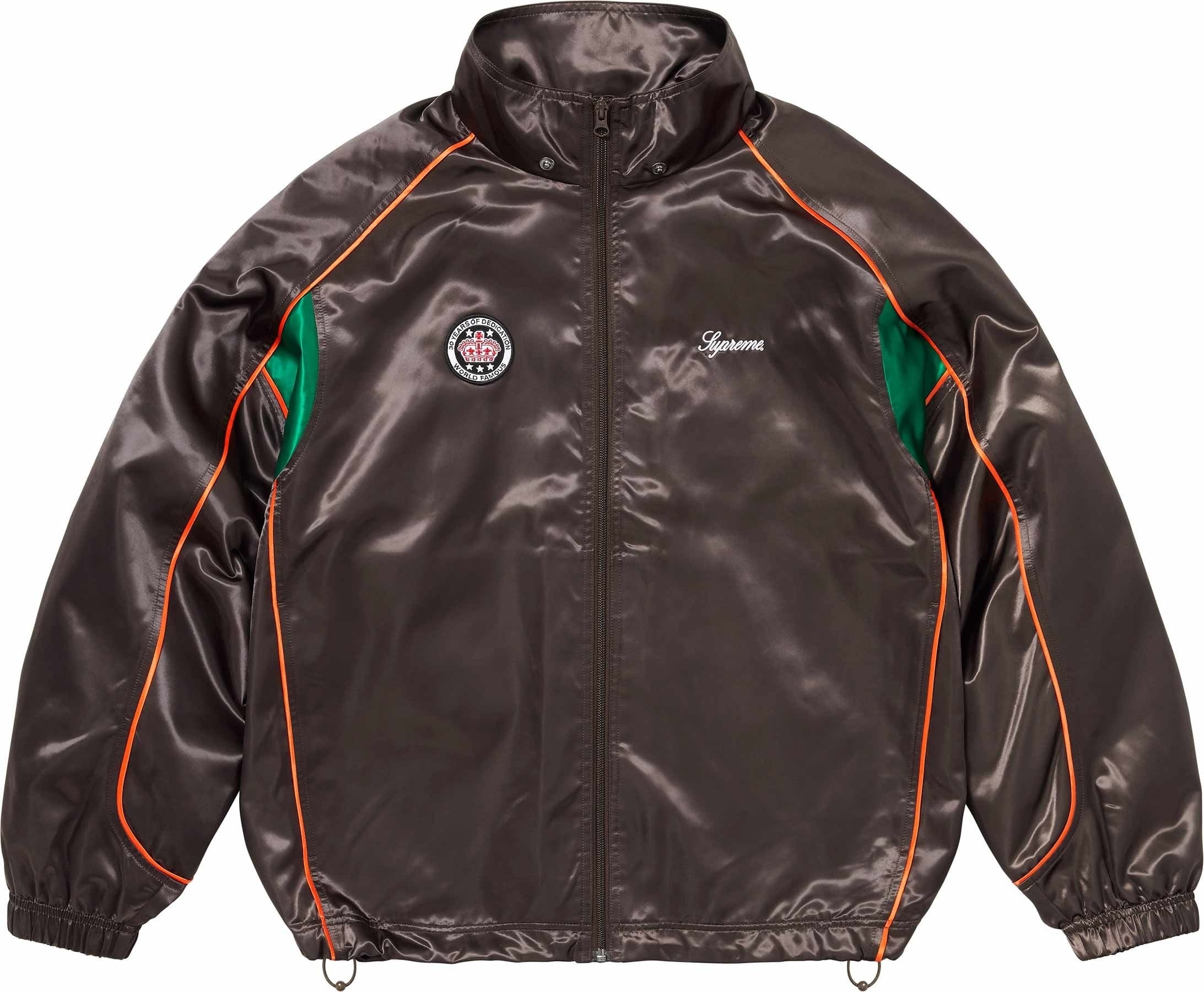 Satin Hooded Track Jacket view 2